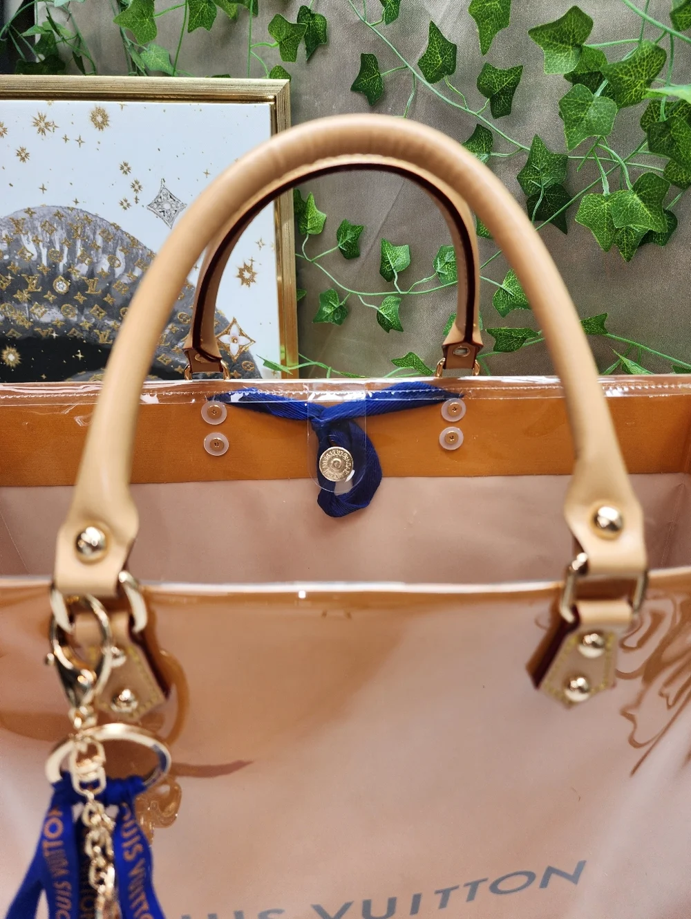 Authentic Louis Vuitton Large Retail Shopping Bag in A PVC Tote - Picture 7 of 10